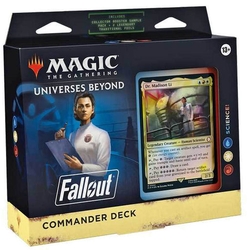 Magic the Gathering: Universes Beyond - Fallout - Science! Commander Deck - Box with Dr Madison Li promo card