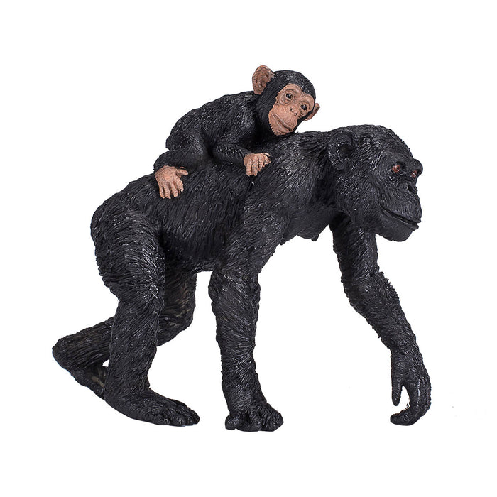 Mojo Fun Wildlife Chimpanzee with Baby Figure