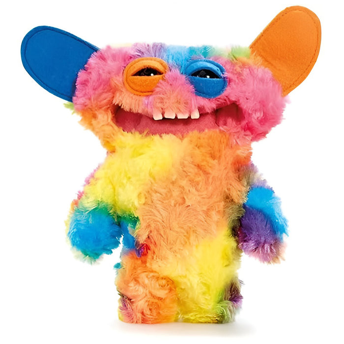 Fuggler Funny Ugly Monster Rainbow Fur Grin Grin 9" Plush