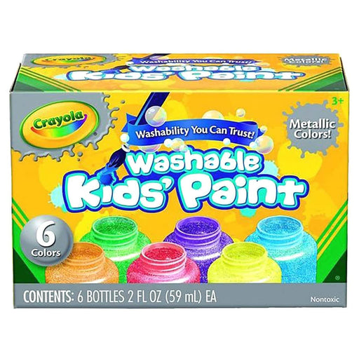 Crayola Washable Kids' Metallic Paint (6 Pack)