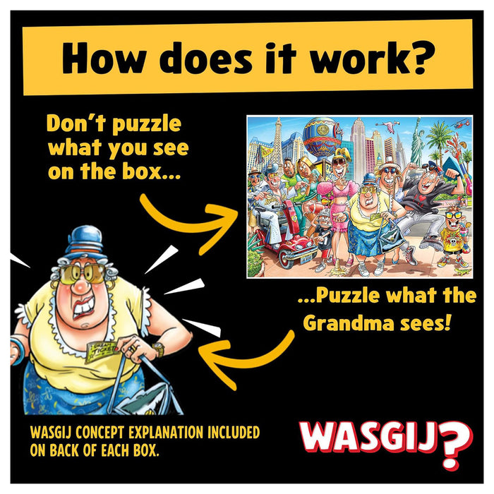 Wasgij Original 48 What Happens in Vegas! 1000 PIece Jigsaw Puzzle