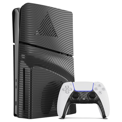 Maxx Tech Black Wave Faceplates Kit for PS5 Slim 