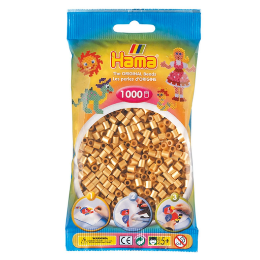 Hama Midi Beads Gold 1000 Piece Pack