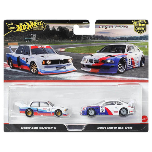 Hot Wheels Car Culture: BMW 320 Group 5 & 2001 BMW M3 GTR 1:64 Cars (2 Pack)