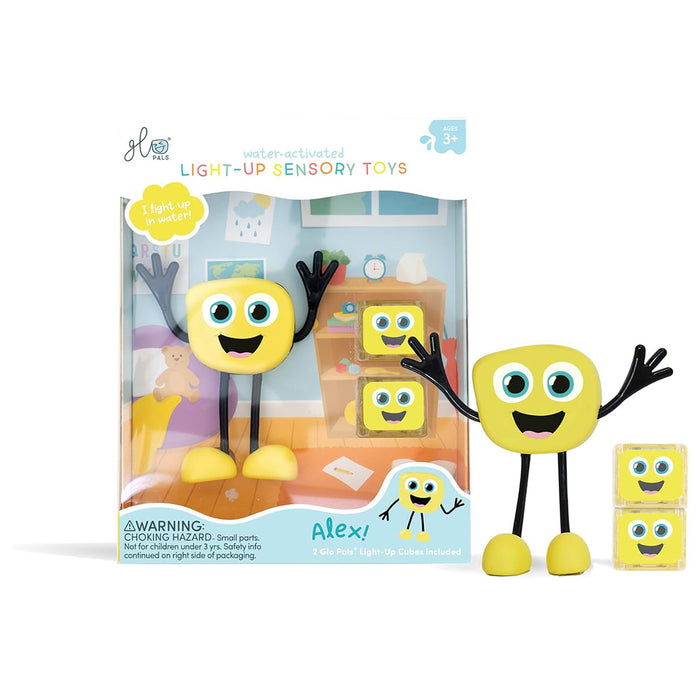 Glo Pals Water-Activated Light-Up Sensory Toys Alex Set