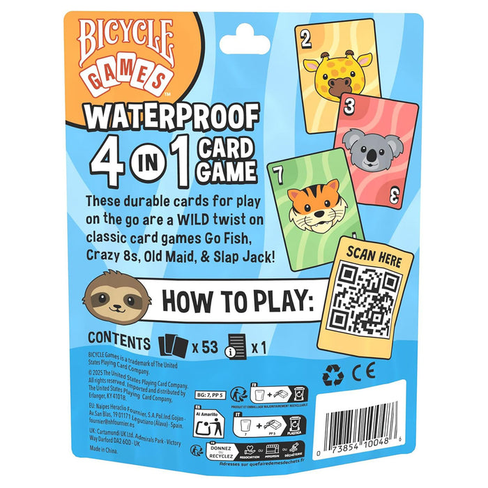 Waterproof 4 in 1 Card Game
