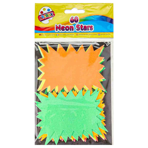Artbox Neon Stars Assorted Colours (60 Pack)
