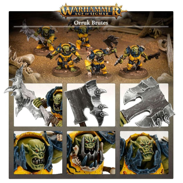 Warhammer Age of Sigmar: Orruk Warclans: Orruk Brutes Miniatures Set