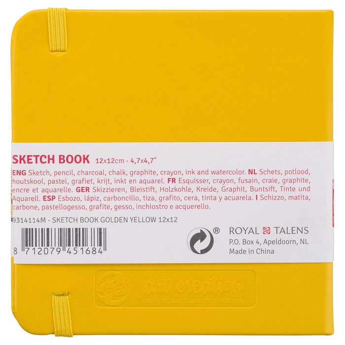 Royal Talens Art Creation Sketchbook Golden Yellow 12 x 12 cm, 140 g, 80 sheets