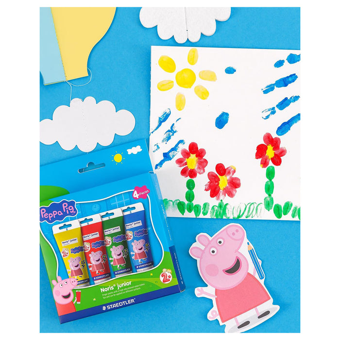 Staedtler Peppa Pig Noris Junior Finger Paints (4 Pack)