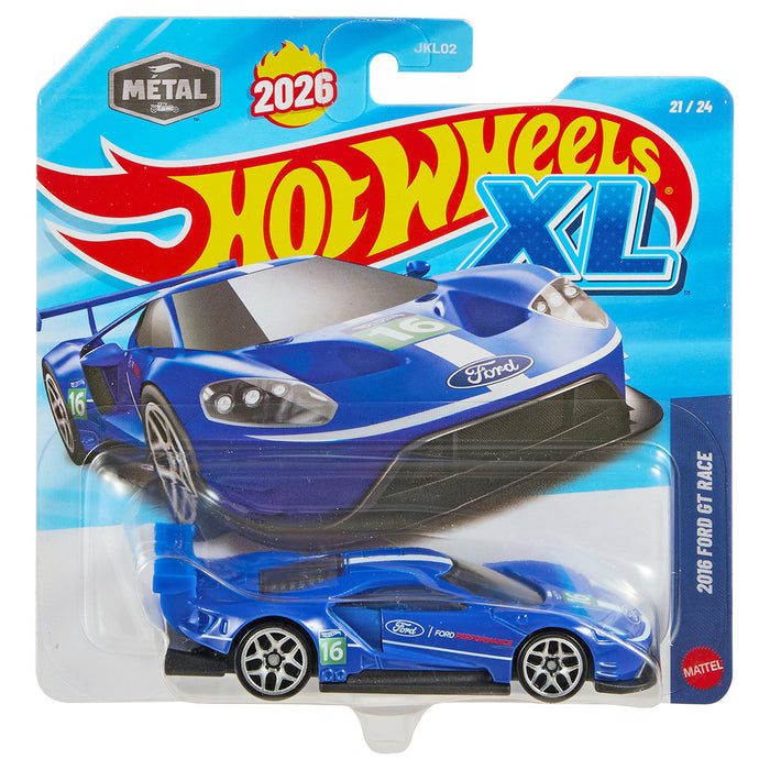 Hot Wheels XL 2016 Ford GT Race Die-Cast Car