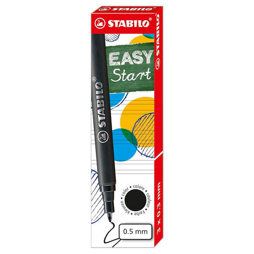 STABILO EASYoriginal Handwriting Rollerball Pen Black Refills (3 Pack)