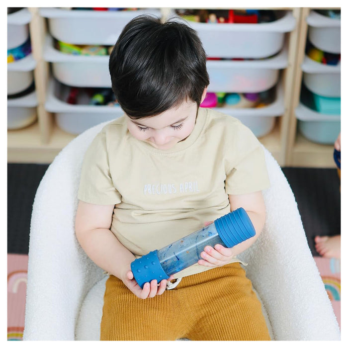 Jellystone Designs DIY Calm Down Bottle Soft Blue Sensory Toy