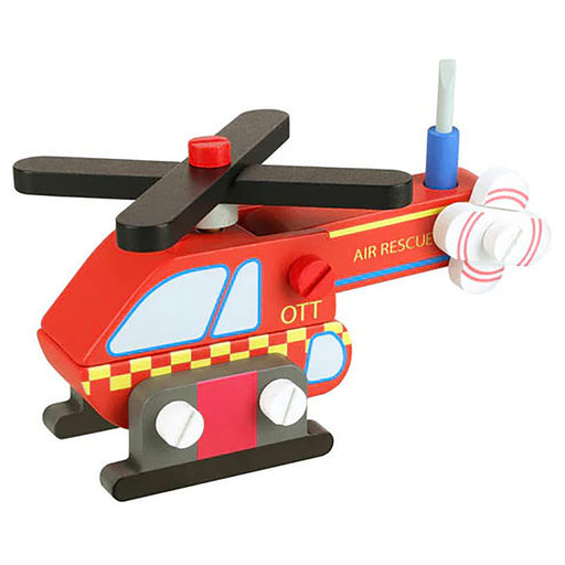 Orange Tree Toys Wooden Buildable Helicopter
