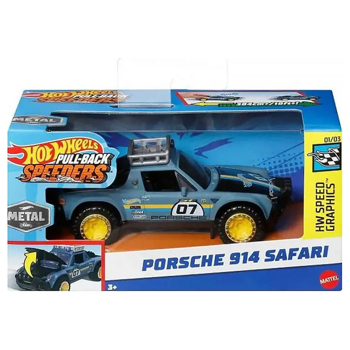 Hot Wheels Pull-Back Speeders Porsche 914 Safari Car