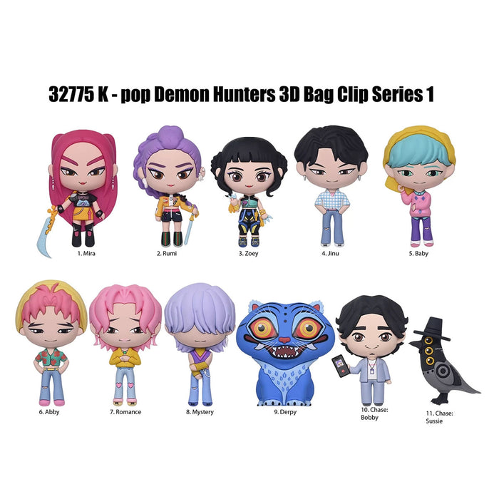K-POP Demon Hunters Figural Bag Clip (styles vary)