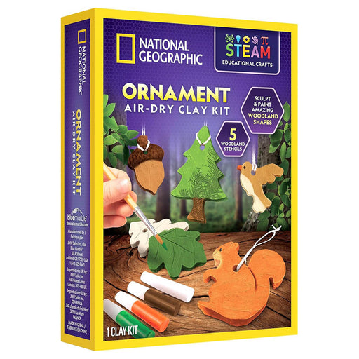 National Geographic Ornament Air-dry Clay Kit