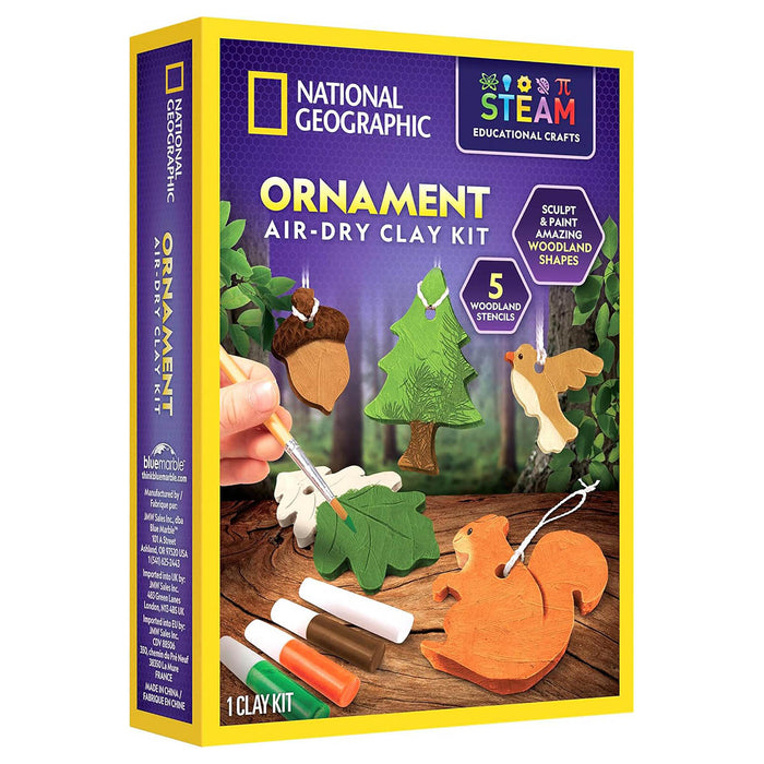 National Geographic Ornament Air-dry Clay Kit