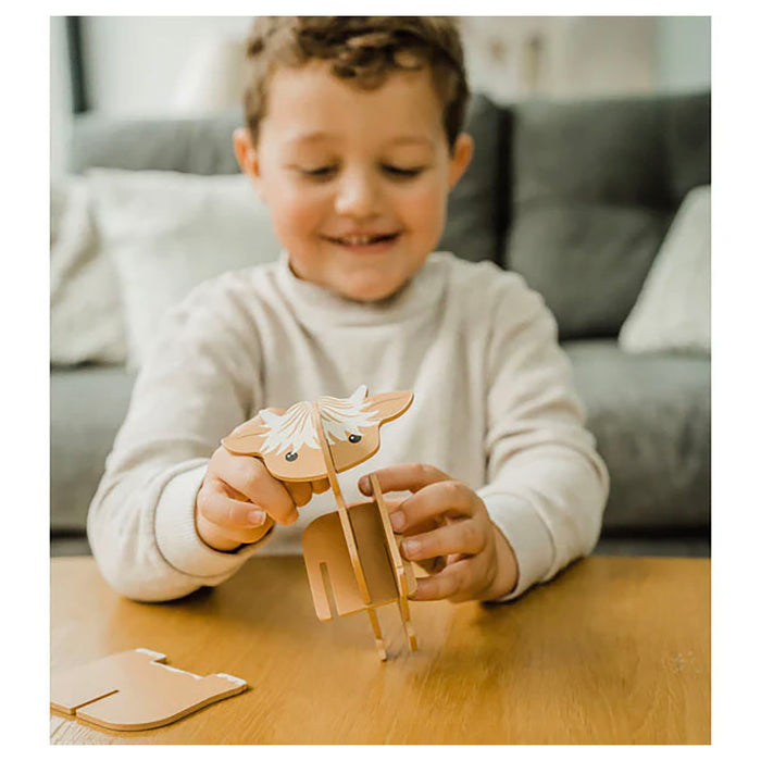 Orange Tree Toys Wooden Highland Cow 3D Model