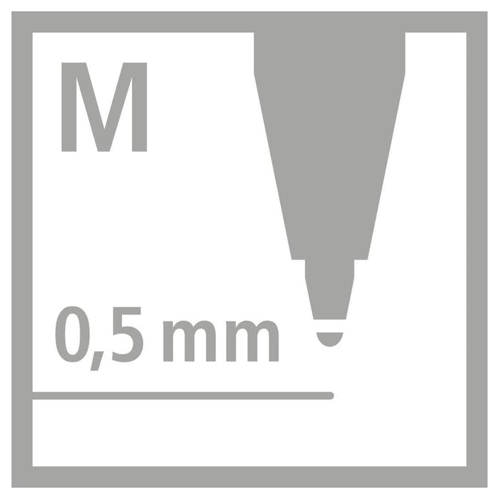 STABILO pointball Retractable Ballpoint Blue Black Red Green Turquoise, and Lilac Pens (6 Pack)