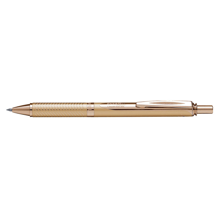 Pentel EnerGel Sterling BL407 Gold Rollerball Pen