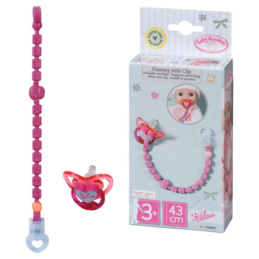 Baby Annabell Accessory Baby Doll Dummy with Clip