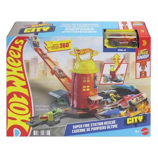 Hot Wheels City Super Fire Station Rescue Playset