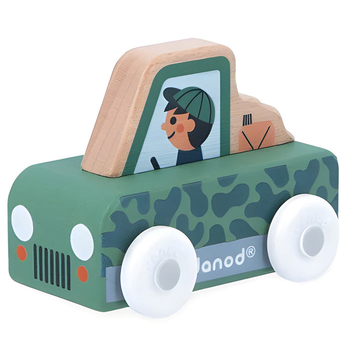 Janod Cross Roads Mountain Valley Wooden All-Terrain Car