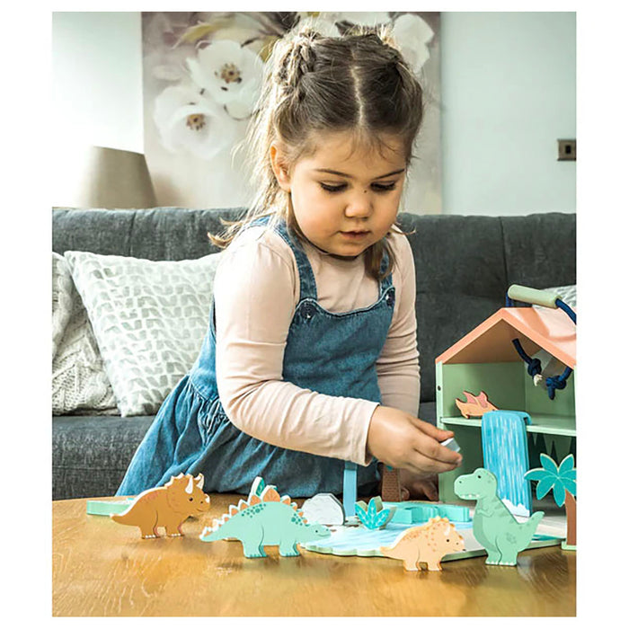 Orange Tree Toys Wooden Dinosaur Play Set