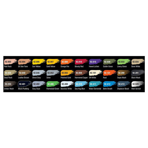 Wizkids D&D Prismatic Paint Basic Starter Case with 30 Colours