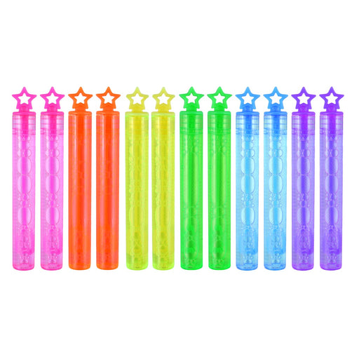 Henbrandt Bubble Magic Neon Star Bubble Tubes (12 Pack)