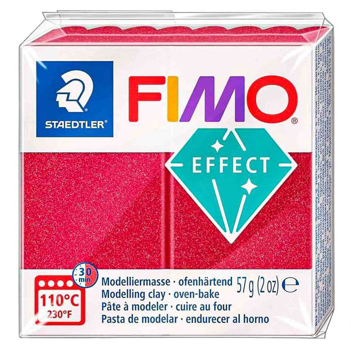 Staedtler FIMO Effect Modelling Clay 57g Metallic Ruby Red