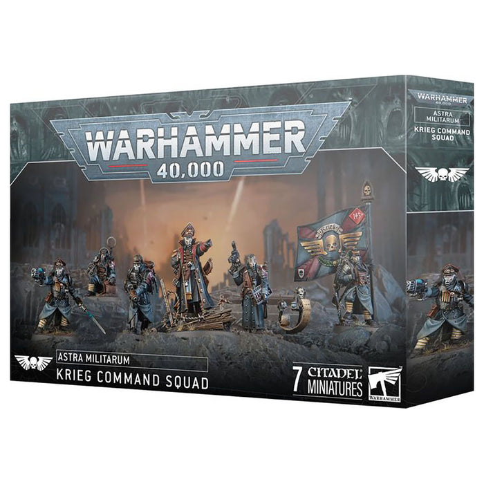 Warhammer 40,000 Astra Militarum: Krieg Command Squad Miniatures Set