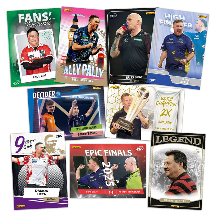 Panini PDC World Championship Darts 2026 Trading Cards Collectors Box (10 Packs)