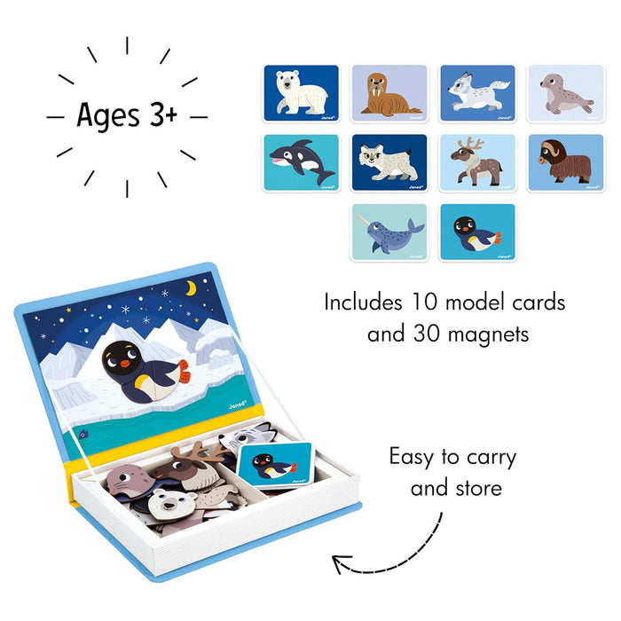 Janod Magneti'book Polar Animals Set