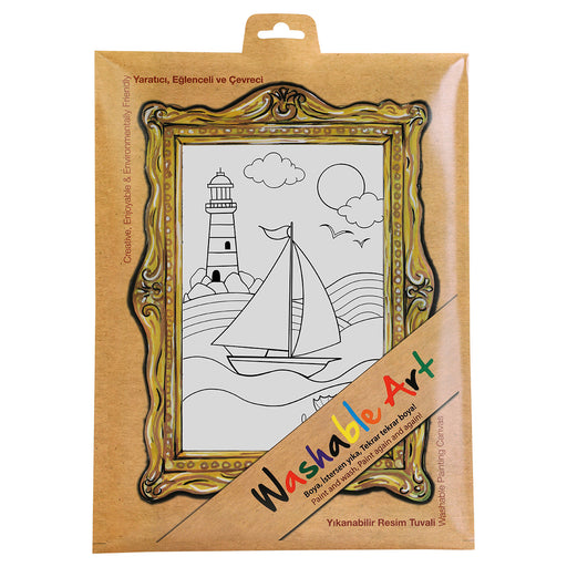 Washable Art Lighthouse Colouring Protective Mat