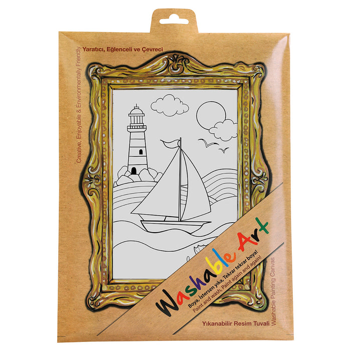 Washable Art Lighthouse Colouring Protective Mat