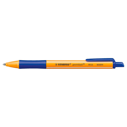 STABILO pointball Retractable Ballpoint Blue Pen (2 Pack)