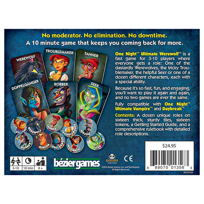 One Night Ultimate Werewolf Card Game