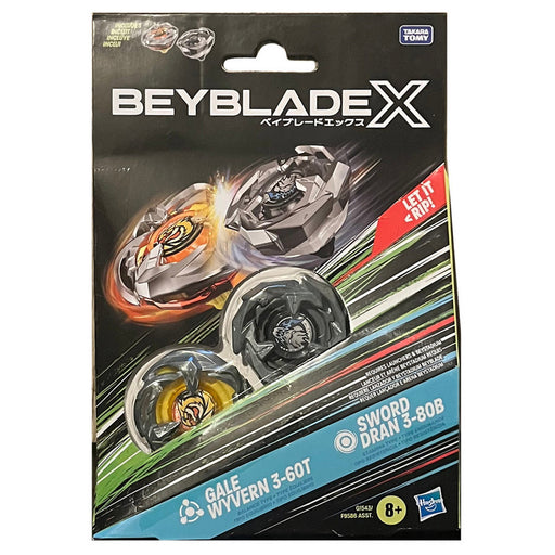 Beyblade X Gale Wyvern 3-60T & Sword Dran 3-80B Tops