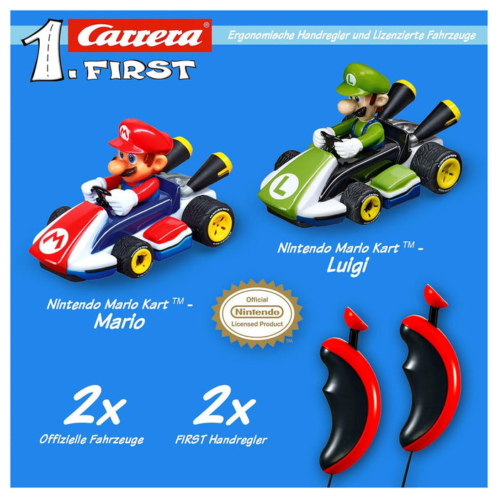 Carrera First Mario Kart Mario vs. Luigi Race Track