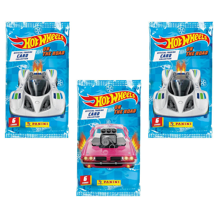 Panini Hot Wheels On The Road Trading Card Collection Multipack