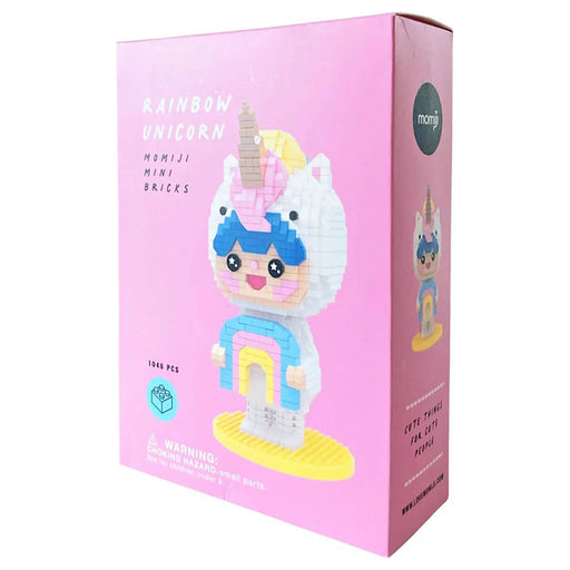 Momiji Mini Bricks Rainbow Unicorn Building Set
