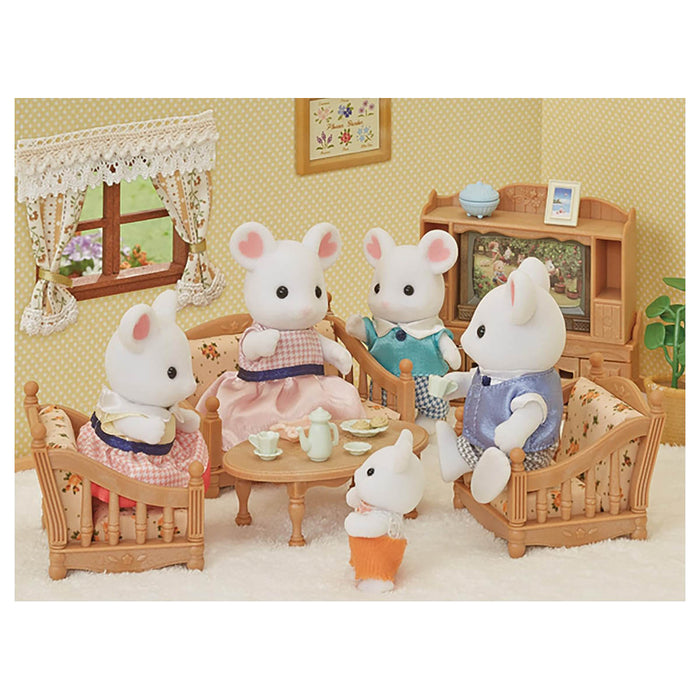 Sylvanian Families Marshmallow Mouse Family Figures
