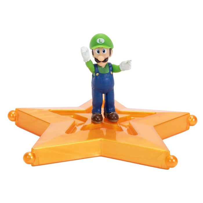 The Super Mario Galaxy Movie: Luigi Mini Figure with Star Launcher 