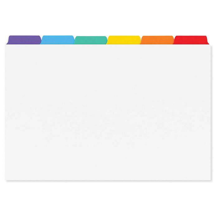 Silvine A6 Medium Guide Cards A-Z Tabbed