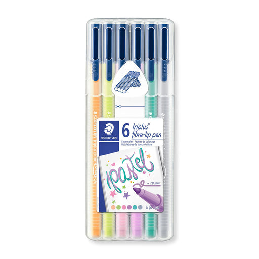 Staedtler Triplus Pastel Fibre-tip Pens Pack of 6