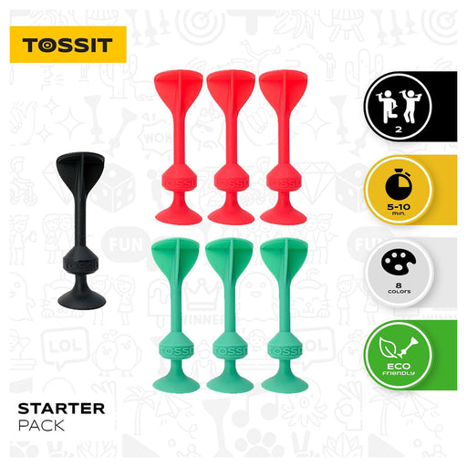 TOSSIT Starter Pack Game Red & Cyan
