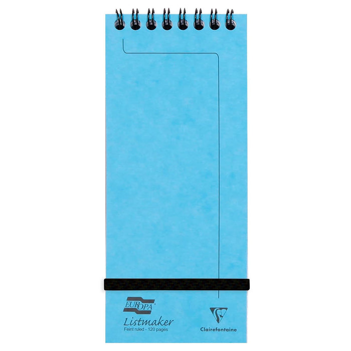 Clairefontaine Europa Listmaker Pad Feint Ruled 120 Pages Turquoise