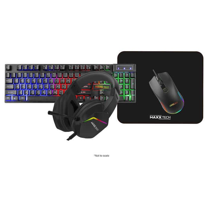 Maxx Tech Keyboard Maxx Tech 4 in 1 Combo Kit for PC & Console — Booghe